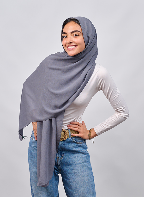 طرحة شيفون سادة - قائد ستور