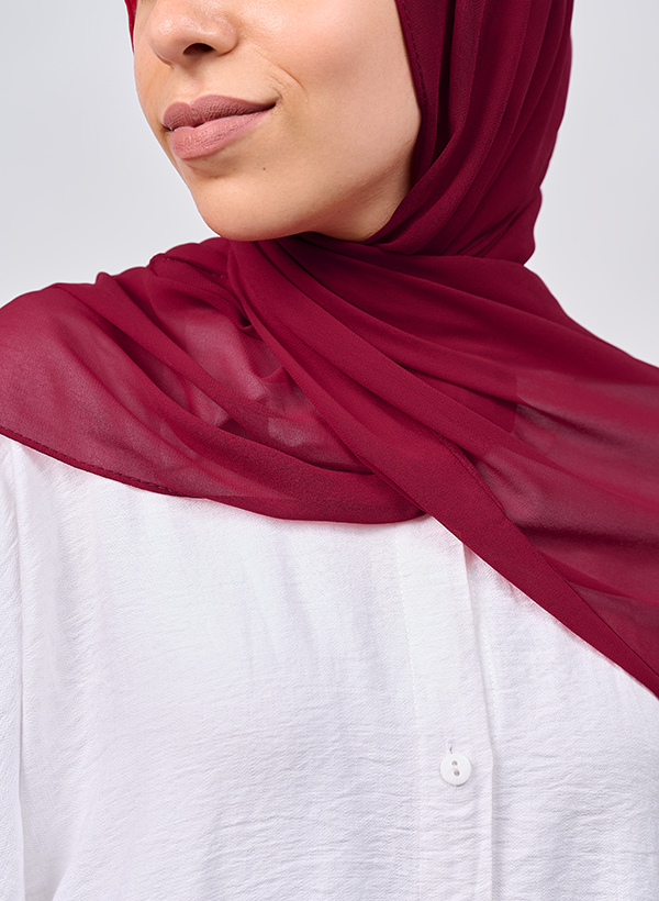 طرحة شيفون سادة - قائد ستور